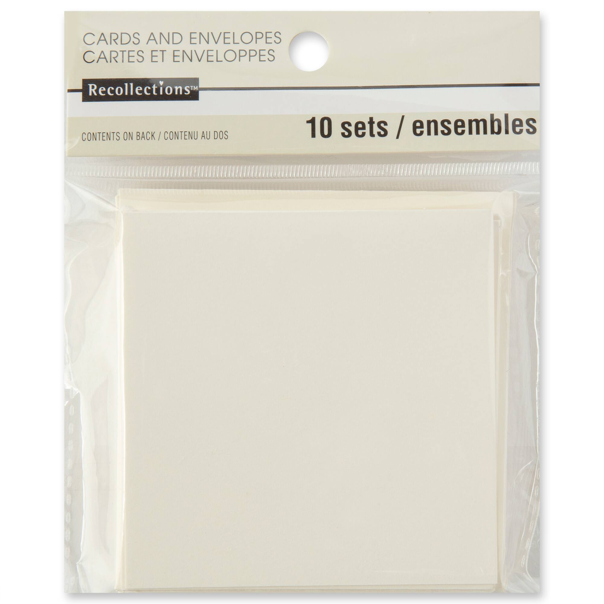3" x 3" Card & Envelope 10 Pack by Recollections